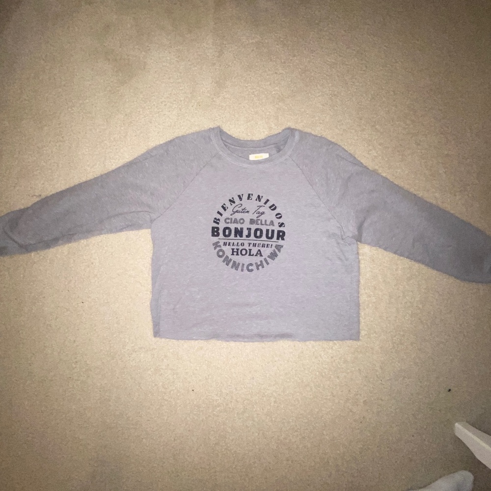 Grey Lightweight Anthropologie Crewneck
